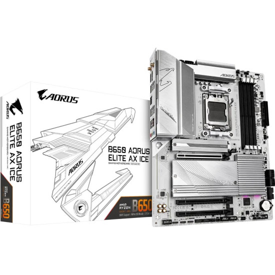 Płyta główna B650 AORUS ELITE AX ICE AM5 4DDR5 HDMI/DP ATX 