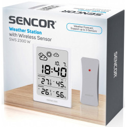 Stacja pogody wielofunkcyjna SWS 2300 W, data, zegar, budzik