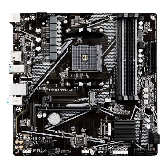 Płyta główna A520M DS3H V2 AM4 4DDR4 HDMI/DP mATX 