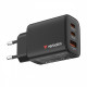 Ładowarka GaN 65W QC 3.0, 2x USB-C, 1x USB PD 3.0 EU