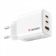 Ładowarka GaN 65W QC 3.0, 2xUSB-C, 1x USB-A PD 3.0 EU