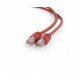 Patch cord Kat.6 UTP 0.25m czerwony 