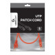 Patch cord Kat.6 UTP 0.5m czerwony 