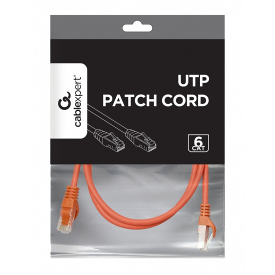 Patch cord Kat.6 UTP 1m czerwony 