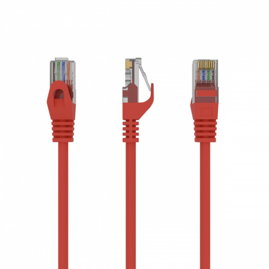 Patch cord Kat.6 UTP 5m czerwony 