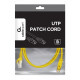 Patch cord Kat.6 UTP 1m żółty 