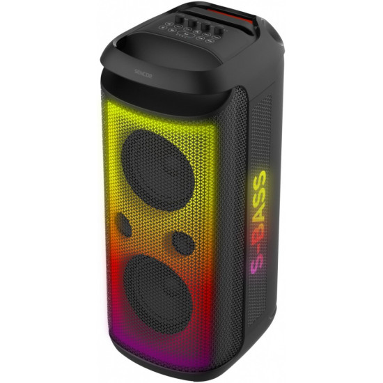 Głośnik imprezowy Partycon BOOST Moc 250W, IPX4, TWS, LED, MIC 