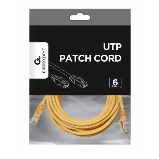 Patch cord Kat.6 UTP 3m żółty 