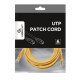 Patch cord Kat.6 UTP 3m żółty 