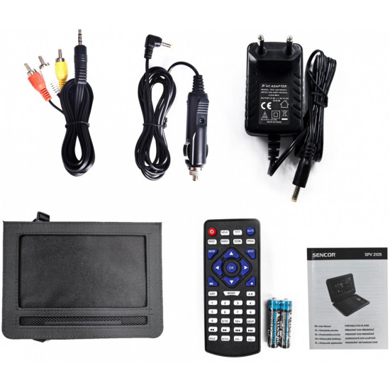 Przenośny odtwarzacz DVD SPV 2105 10cali DVD/CD/USB/SD 10cali LCD 