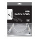 Patch cord kat.6 miedź UTP 0.5m szary