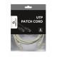 Patch cord kat.6 miedź UTP 3m szary