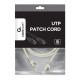 Patch cord kat.6 miedź UTP 1.5m szary