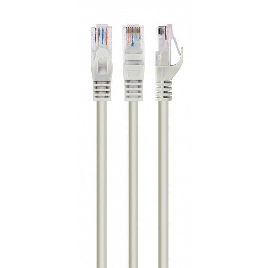 Patch cord kat.6 miedź UTP 1.5m szary