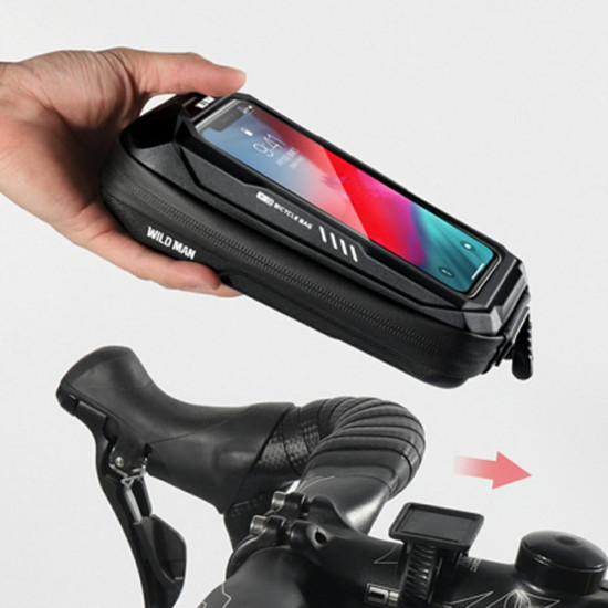 Etui na kierownicę roweru X3 czarne 