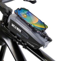 Etui sakwa uchwyt na rower FK6 szaro-czarny 