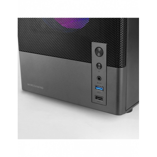 Obudowa MARS MC-ONYX Czarna mATX x3ARGB 
