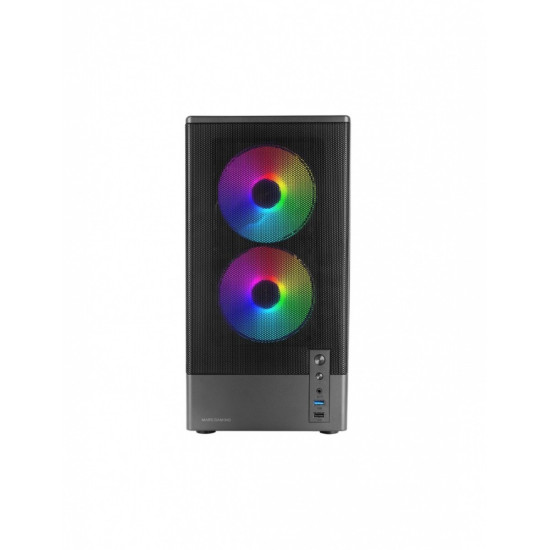 Obudowa MARS MC-ONYX Czarna mATX x3ARGB 