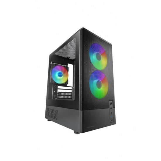 Obudowa MARS MC-ONYX Czarna mATX x3ARGB 