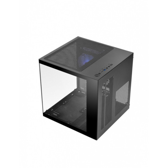 Obudowa MARS MC-CUBE 1xARGB mATX black 