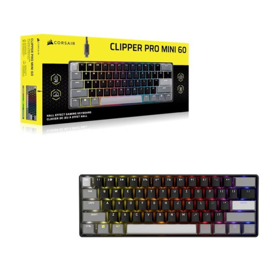 Klawiatura gamingowa Clipper Pro Mini 60 Core czarna