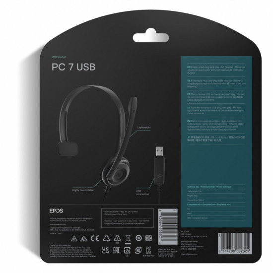 PC7 USB Słuchawka multimedialna