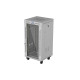 Szafa instalacyjna rack stojąca 19 cali 22U 600x600 drzwi przeszklone LCD (Flat pack) szara