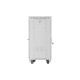 Szafa instalacyjna rack stojąca 19 cali 22U 600x600 drzwi przeszklone LCD (Flat pack) szara
