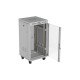 Szafa instalacyjna rack stojąca 19 cali 22U 600x600 drzwi przeszklone LCD (Flat pack) szara
