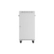 Szafa instalacyjna rack stojąca 19 cali 22U 600x600 drzwi przeszklone LCD (Flat pack) szara