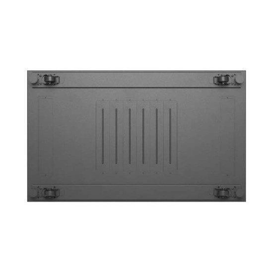 Szafa instalacyjna rack stojąca 19 cali 27U 600x1000 drzwi przeszklone (Flat pack) czarna