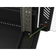 Szafa instalacyjna rack stojąca 19 cali 27U 600x1000 drzwi przeszklone (Flat pack) czarna