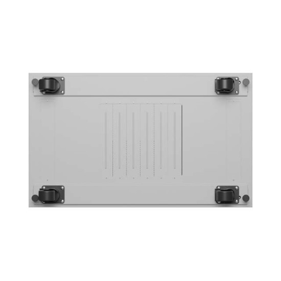 Szafa instalacyjna rack stojąca 19 cali 42U 600x1000 drzwi przeszklone LCD (Flat pack) szara