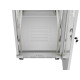 Szafa instalacyjna rack stojąca 19 cali 42U 600x1000 drzwi przeszklone LCD (Flat pack) szara