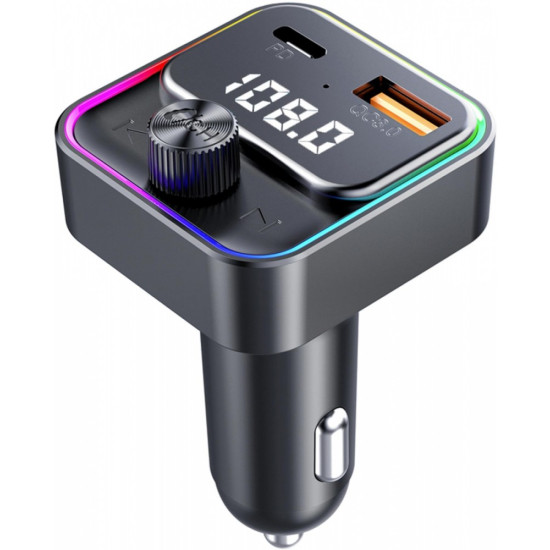 Transmiter FM SWM 3000 Modulator Bluetooth, USB A+C, MP3, PD, QC 3.0, Siri
