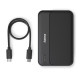 Power pack 5000 mAh 2xUSB-A antracyt 