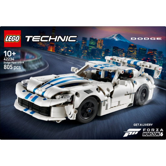 Klocki Technic 42234 Samochód sportowy Dodge Viper GTS-R