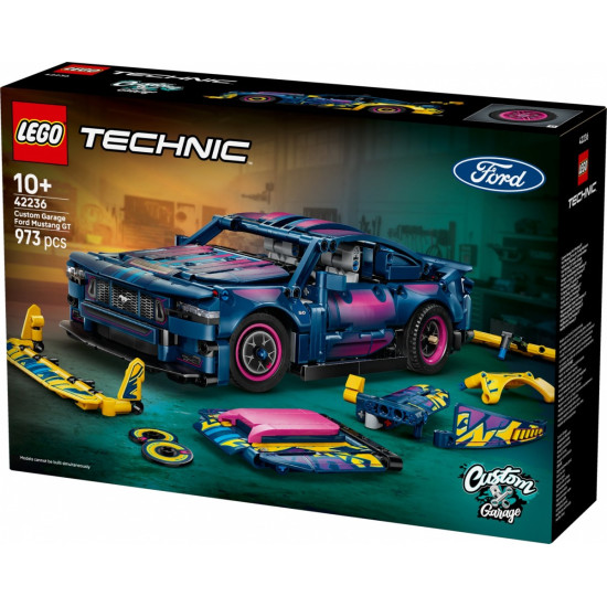 Klocki Technic 42236 Warsztat tuningowy: samochód Ford Mustang GT