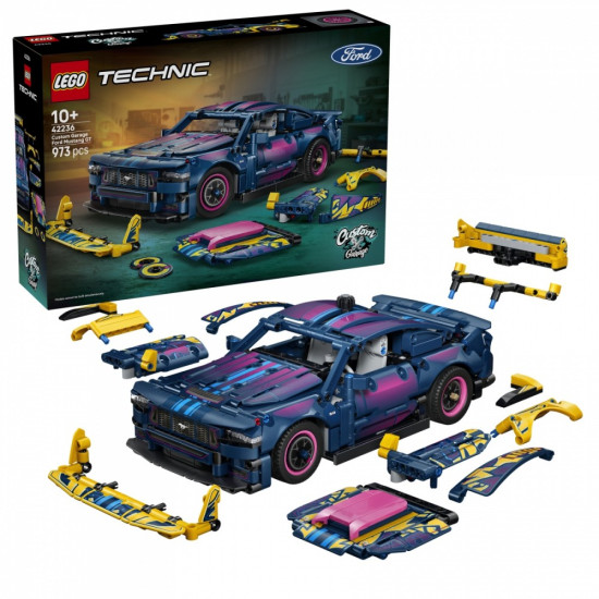 Klocki Technic 42236 Warsztat tuningowy: samochód Ford Mustang GT