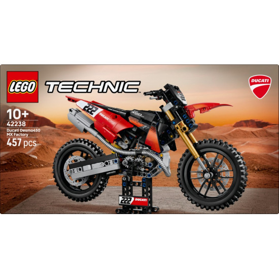 Klocki Technic 42238 Motocykl Ducati Desmo450 MX Factory