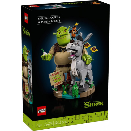 Klocki Shrek 72423 Shrek, Osioł i Kot w butach