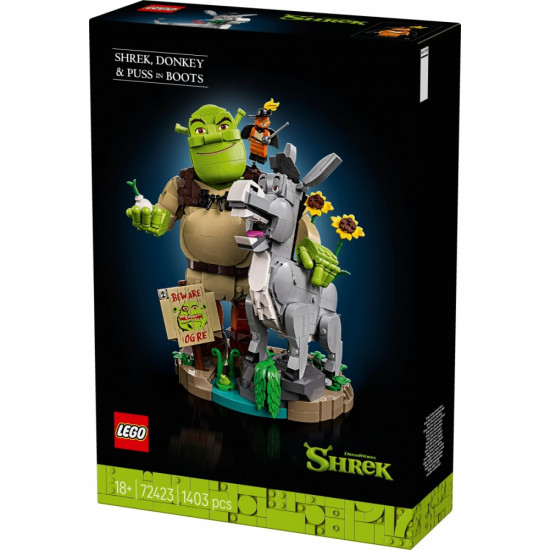 Klocki Shrek 72423 Shrek, Osioł i Kot w butach