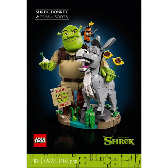 Klocki Shrek 72423 Shrek, Osioł i Kot w butach