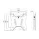 Uchwyt ścienny do TV, 13-27 cale, max 25kg 