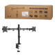 Uchwyt do 2 x monitor 17-32 cali, ramie 390 mm 