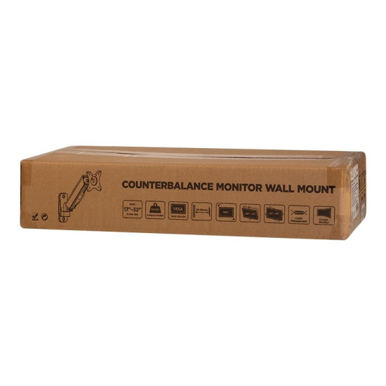 Uchwyt ścienny do monitora, 17-32 cale max 9kg 