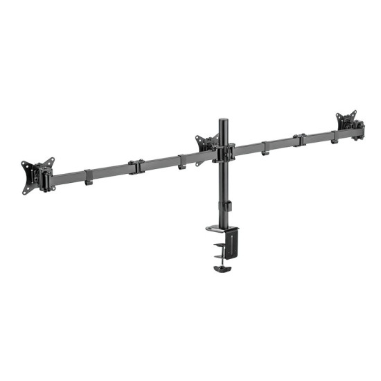 Uchwyt na 3 monitory 17 -27 cali, max 7kg na ramie 
