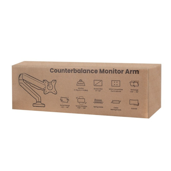 Uchwyt do monitora 17-32 cali stalowy, max 9kg 