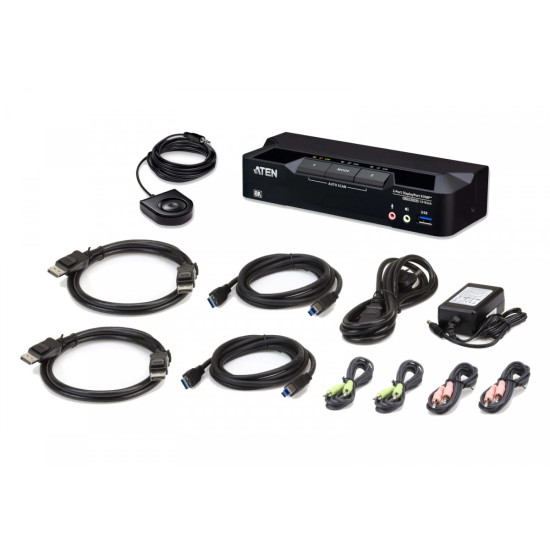 *2-Port USB 3.0 8K DP KVMP Switch 