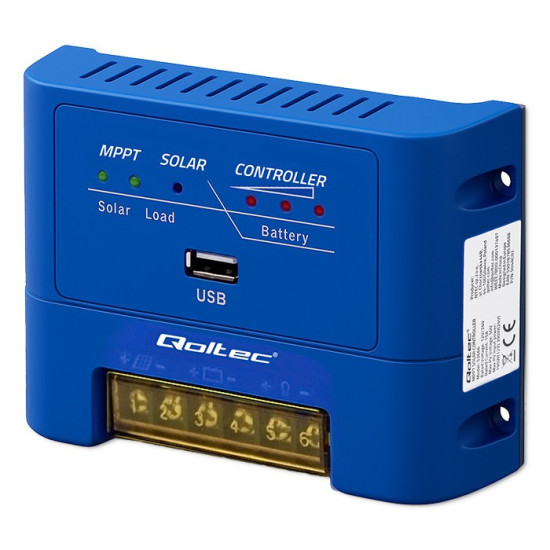 Solarny regulator ładowania MPPT 15A | 12V/24V | LiFePO4 